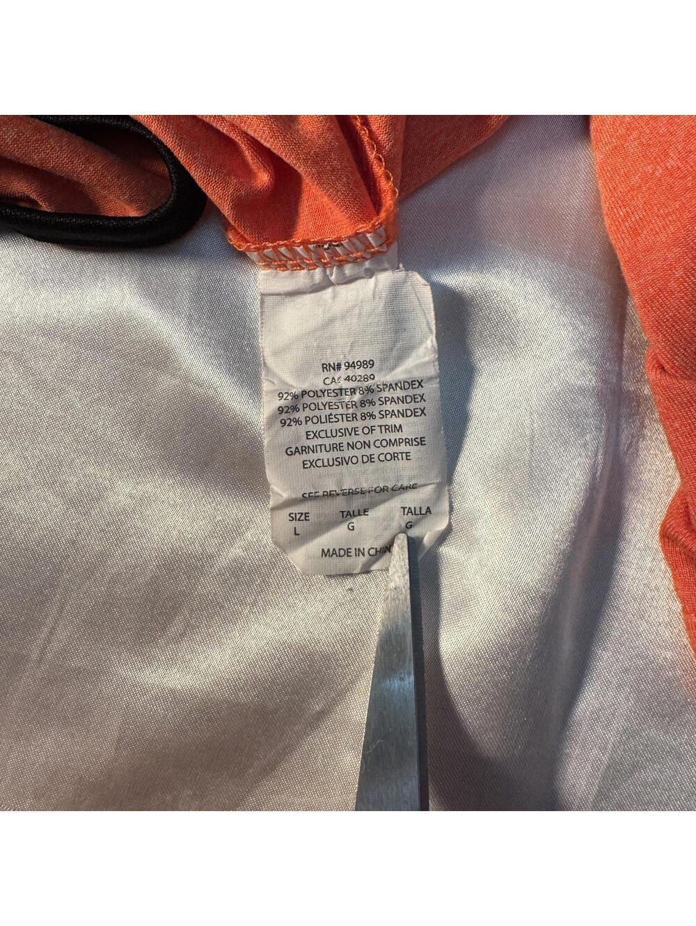 BC Lions Quarter Zip Pullover New Era Orange Performance Shirt L - Picture 6 of 8